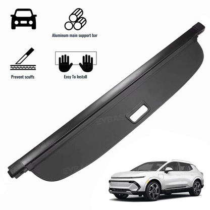 Retractable Cargo Cover for Chevrolet Equinox EV Rear Trunk Security Privacy Shade Leather Cargo Organizer