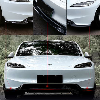 Model 3 Highland Body Kit ABS Bumper Lip Diffuser Splitter Corners Front Bumper Rear Spoiler Wing for Tesla