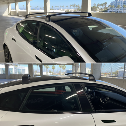 Model S Roof Rack Lockable Cross Bars OEM-Style Aluminum Alloy Luggage Cargo Carrier for Tesla