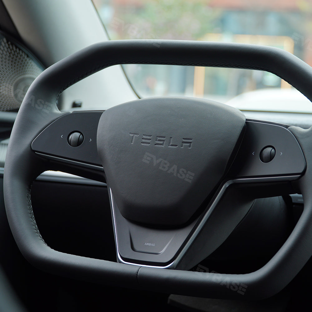 EVBASE Model 3 Y Yoke Steering Wheel Inspired By Cybertruck Style For Tesla