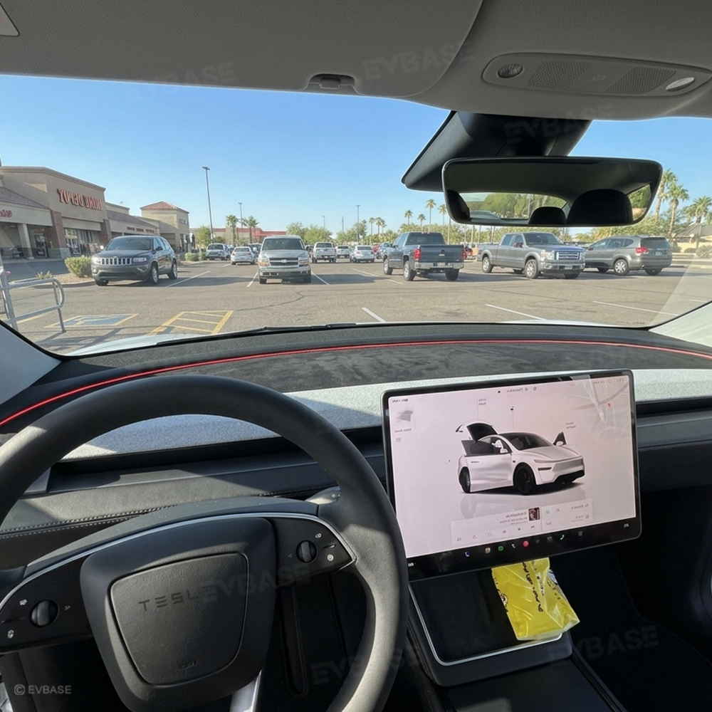 Model Y Juniper Dashboard Cover Anti-Glare Sun Protection Suede Dash Mat