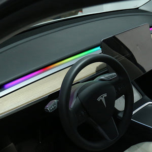 Model 3 Y Dashboard Streamer Ambient Light Take Power from Glove Box Simple version