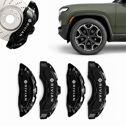 Brake Caliper Covers for Rivian R1S/R1T Front & Rear Caliper Protector Performance Look Precision Bolt-On