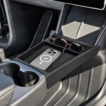 Model Y Juniper Standard Center Console Organizer 2.0 Console Storage Tray with Divided Compartment