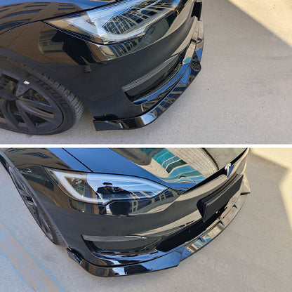 Model S Front Bumper Lip ABS Splitter Performance Spoiler Racing Style For Tesla