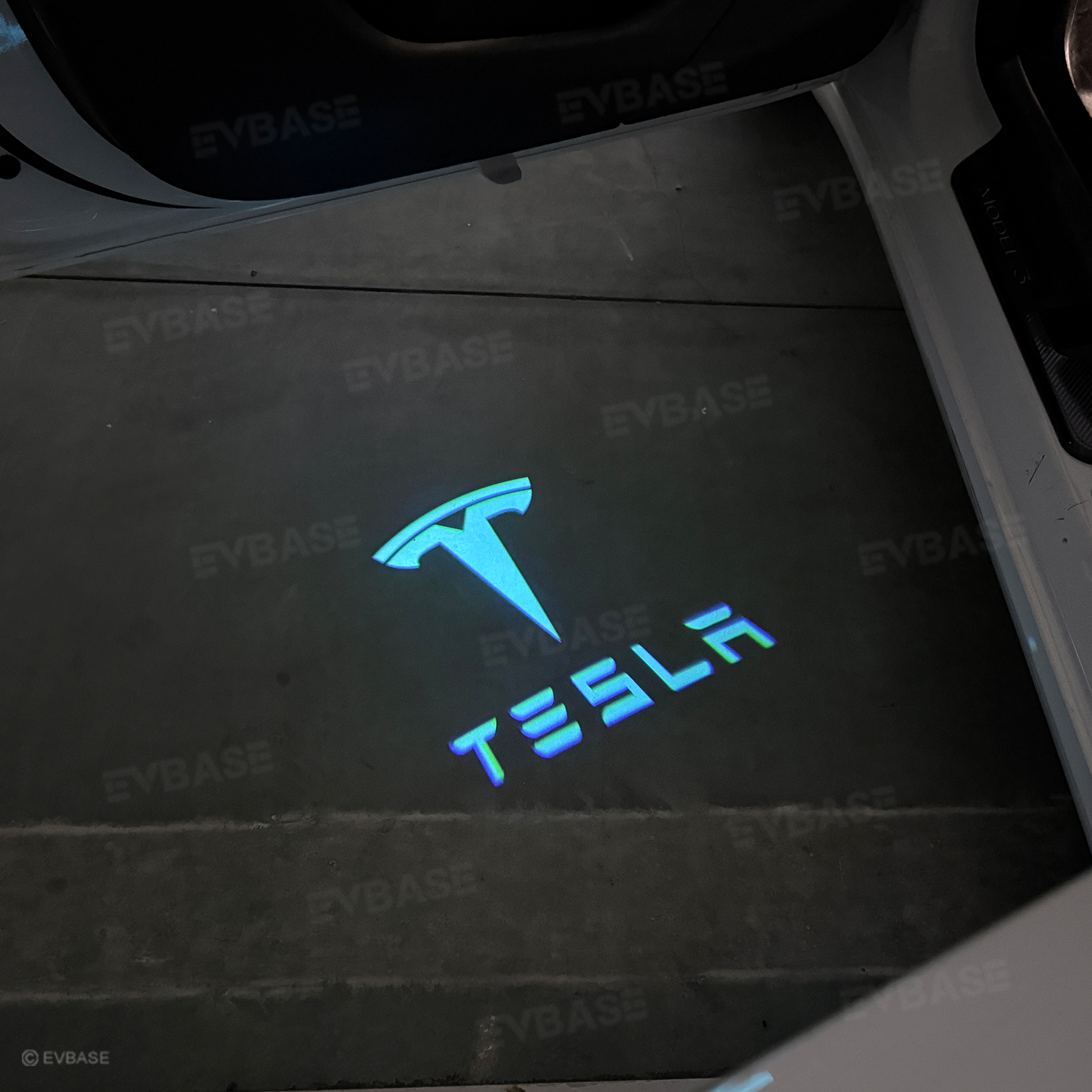 Model Y Juniper Puddle Lights 64-Color Changing Door Projection Lights with Smart APP Control for Model 3/Y/X/S