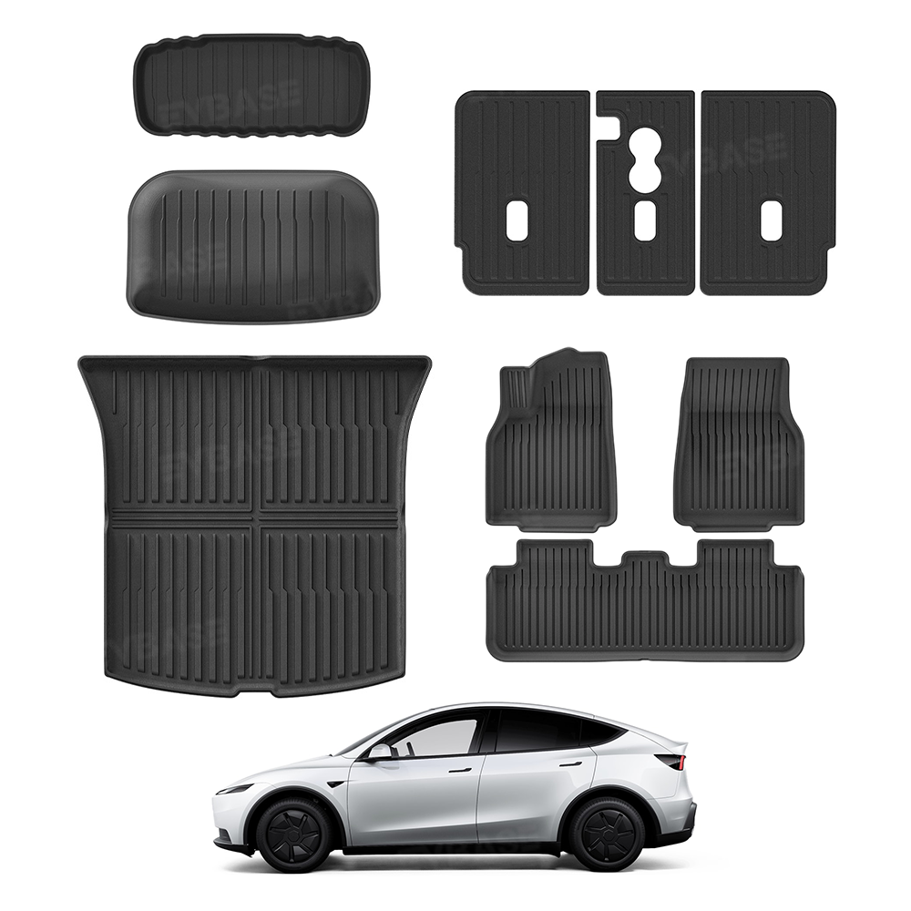 Model Y Juniper Standard All-Weather TPE Interior Floor Mats & Cargo Trunk Liners & Seatback Covers Protector Full Set 9PCS