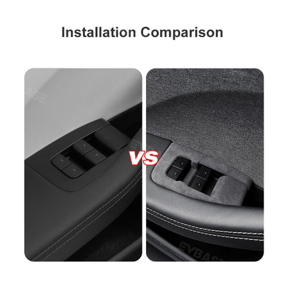 Model 3 Highland Alcantara Window Lift Switch Button Cover Left Hand Drive Panel Trim Sticker for Tesla