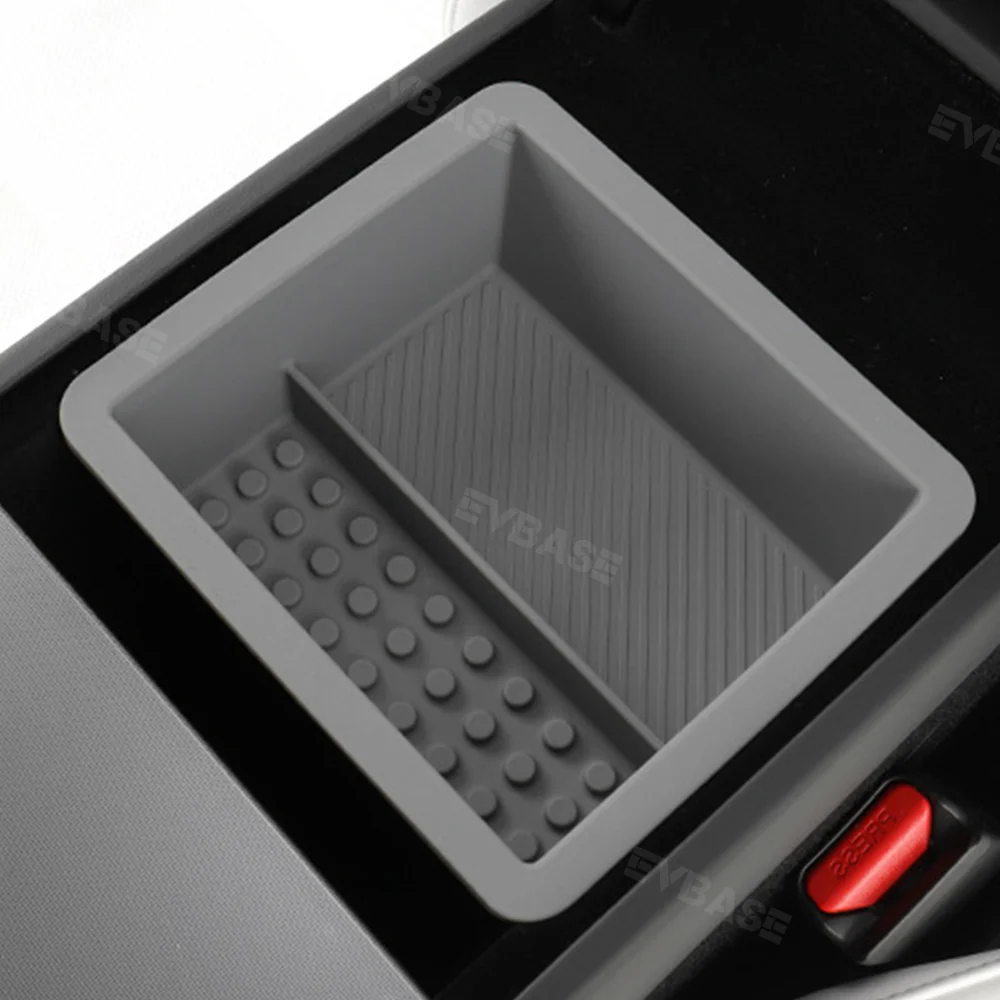 Tesla Center Console Organizer for Model Y Juniper& 3 Highland Double Layer Compartment Armrest Storage Box