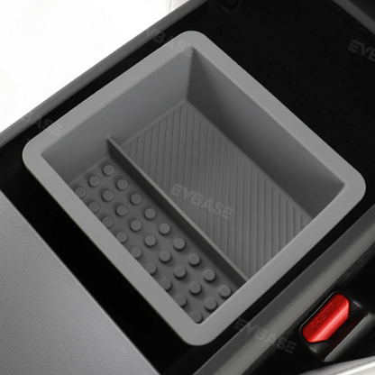 Tesla Center Console Organizer for Model Y Juniper& 3 Highland Double Layer Compartment Armrest Storage Box