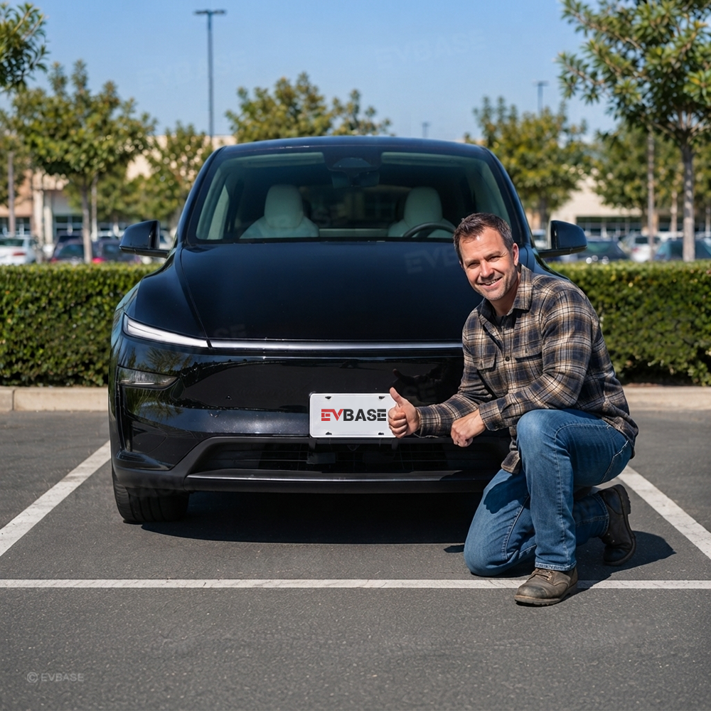 Model Y Juniper Performance Front License Plate Mount No Drill License Plate Holder Aluminum Alloy Bracket