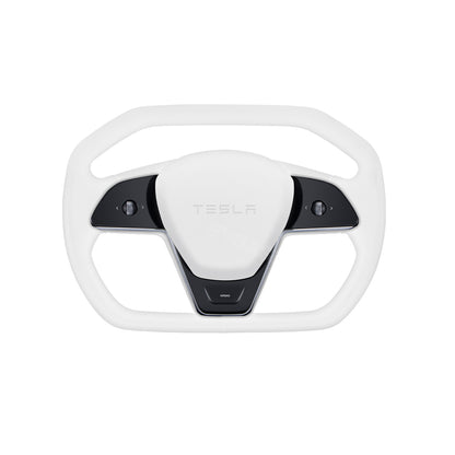 EVBASE Model 3 Y Yoke Steering Wheel Inspired By Cybertruck Style For Tesla