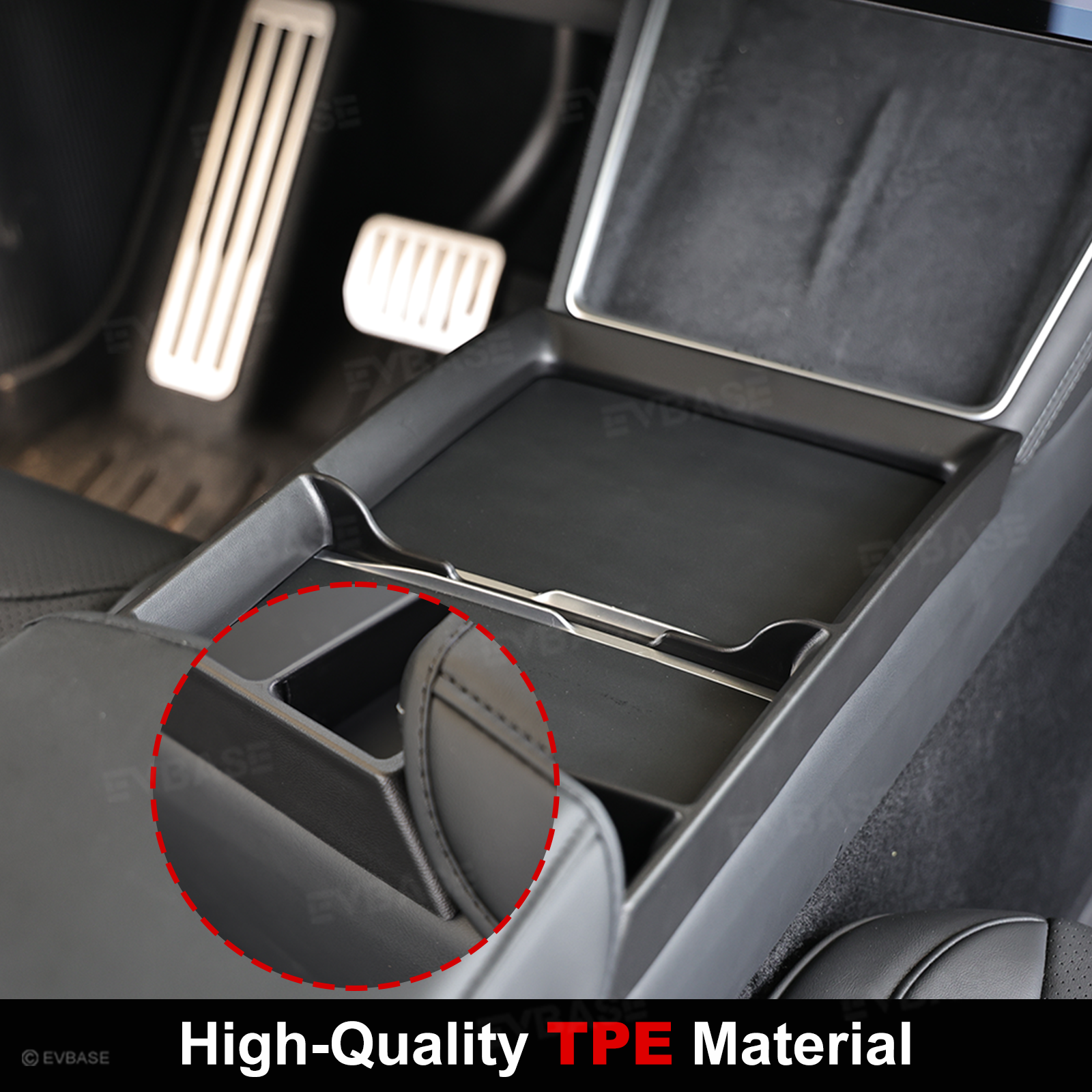 Model Y/ YL/ 3 Center Console Organizer Anti-Slip Center Console Storage Tray Interior Storage Accessories