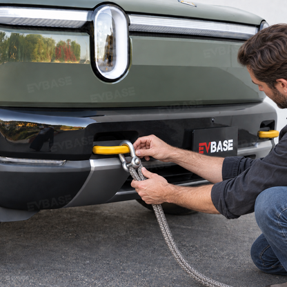 Front Bumper Tow Hook Covers for Rivian R2 Silicone Tow Hook Protector