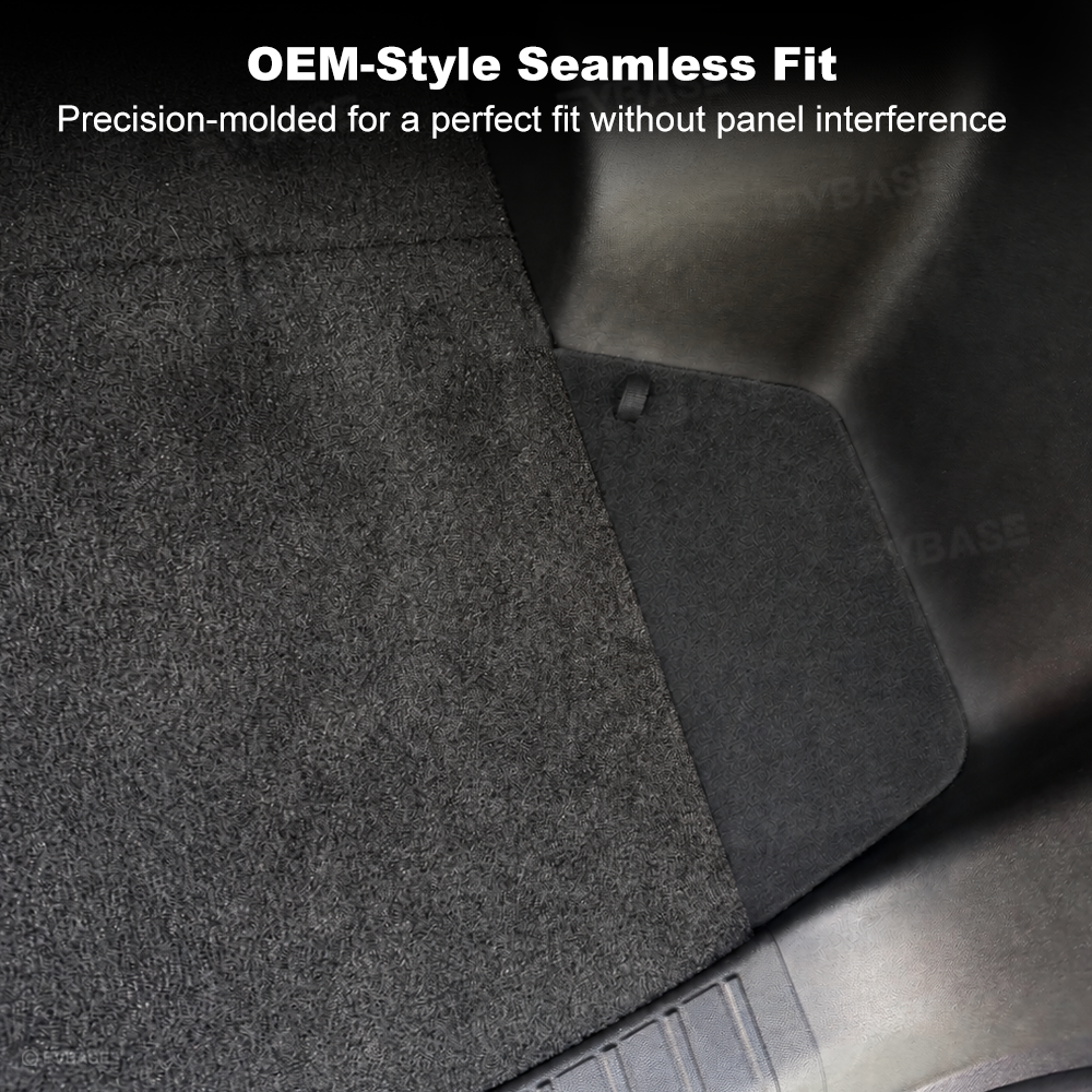 Trunk Cargo Side Storage Covers for Rivian R2 Carpeted Cargo Side Lids Hidden Storage Compartment with Pull Tabs