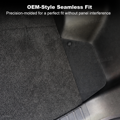 Trunk Cargo Side Storage Covers for Rivian R2 Carpeted Cargo Side Lids Hidden Storage Compartment with Pull Tabs