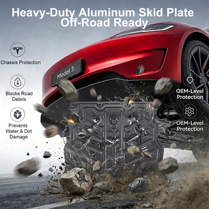 Model Y/ Y Juniper & Model 3/ 3 Highland Skid Plate Overlanding & Ultra Protection Aluminum Alloy Underbody Protection Cover