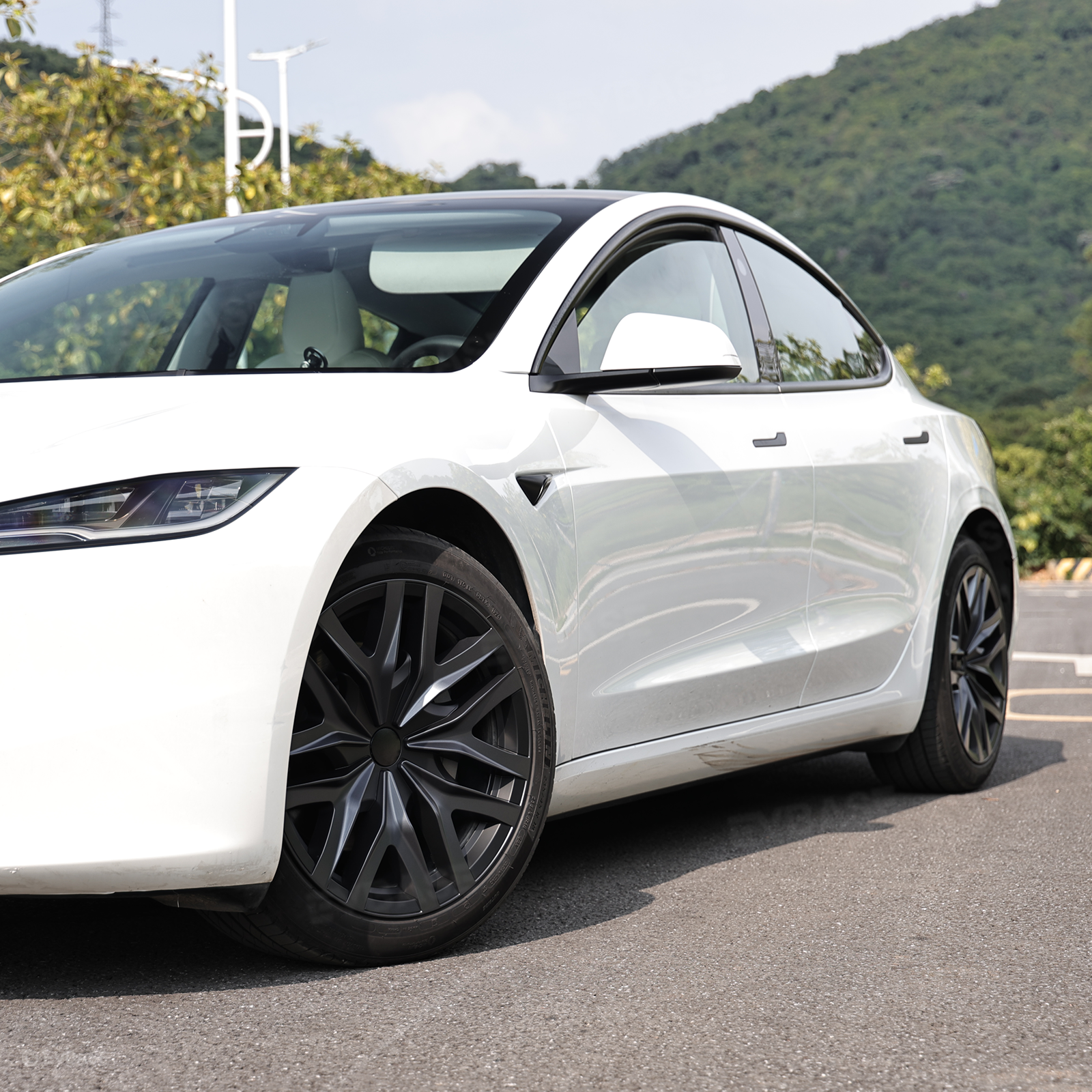 Model 3 Highland Wheel Covers 18" Photon Wheels Hubcaps Inspired By Model Y Performance