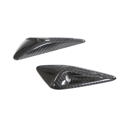 Model X Real Carbon Fiber Side Camera Covers Turn Signal Full-Cover Exterior for Tesla