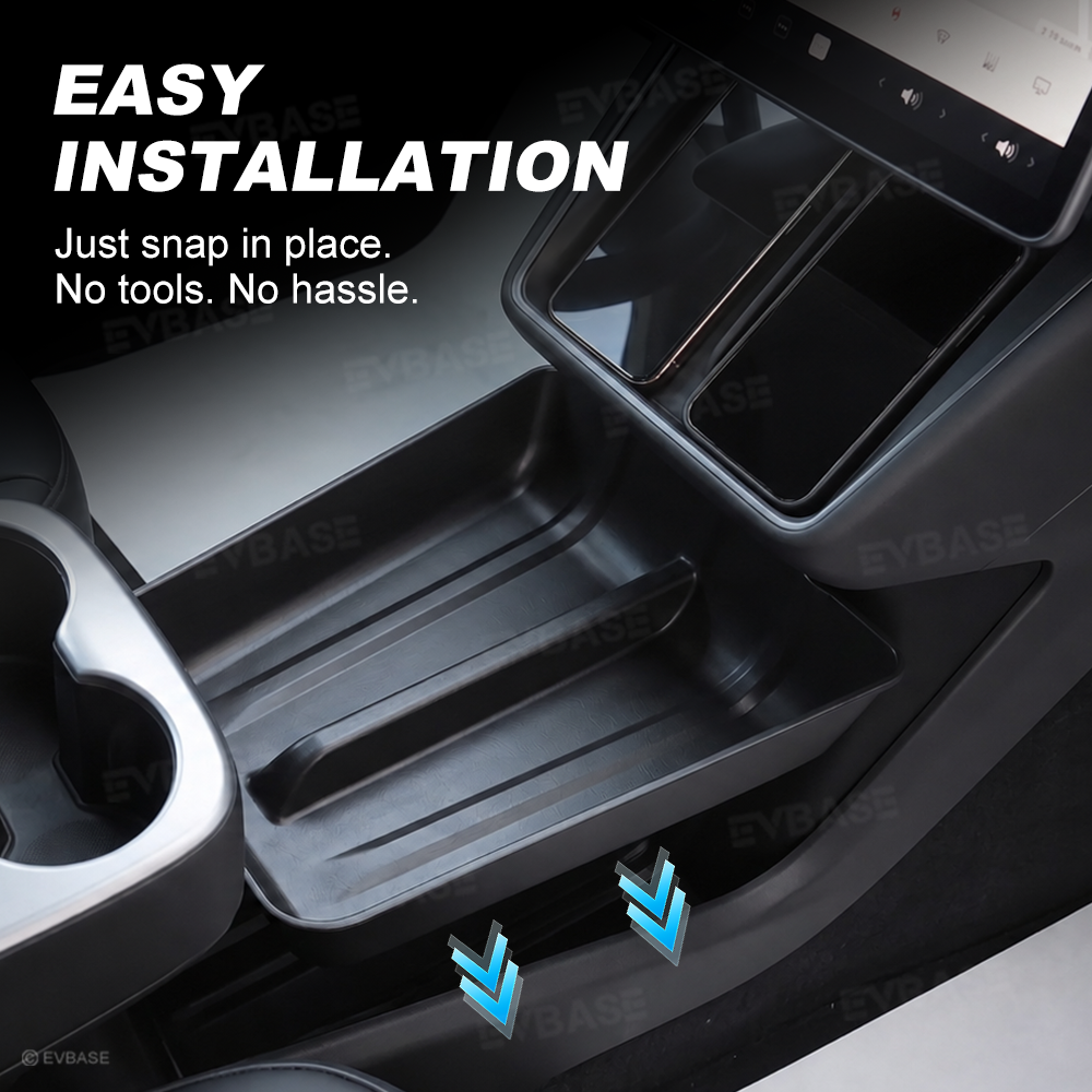 Model Y Juniper Standard Center Console TPE Organizer Under Console Silicone Storage Tray
