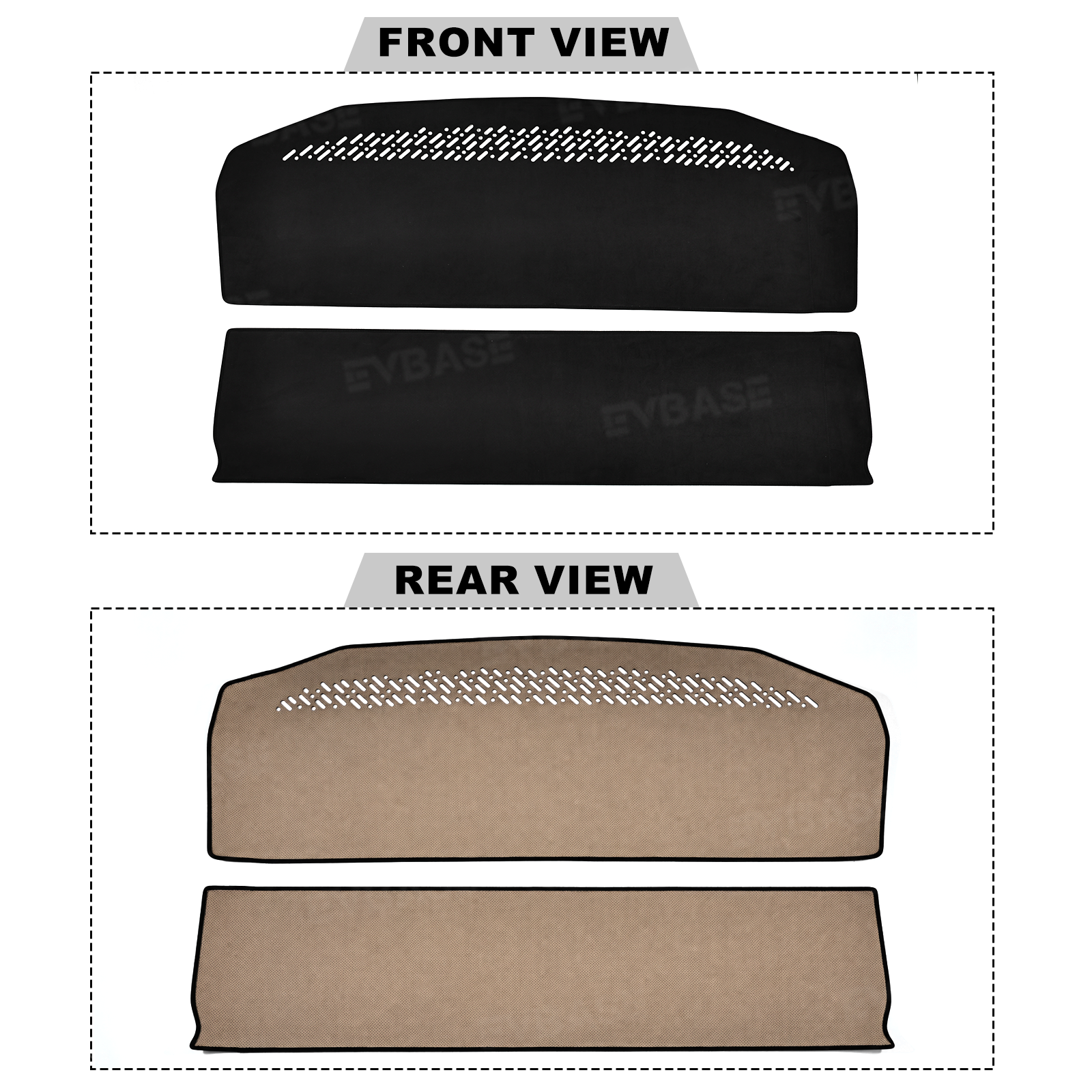 Cybertruck Dashboard Cover Anti-Glare Sun Protection Suede Dash Mat