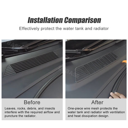 Model 3 Highland Front Bumper Grille Cover Mesh Air Inlet Vent Radiator Protective Cover Insert for Tesla