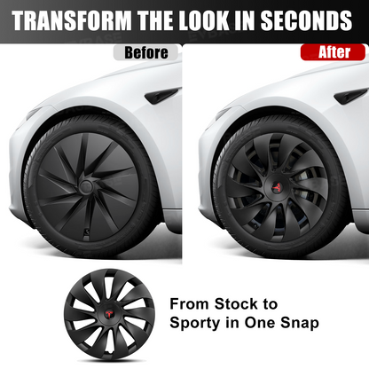 Model 3 Standard Wheel Covers for Tesla 18 Inch Prismata Wheels Überturbine Style Hubcaps