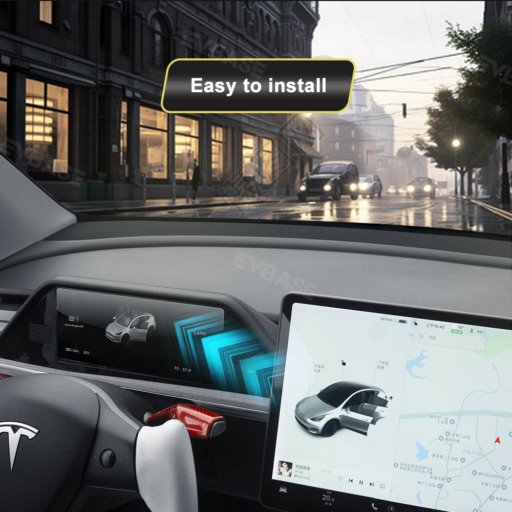 Model 3/Y 8.9 Inch Dashboard Screen Inspired By Model X Head Up Display Instrument Cluster for Tesla