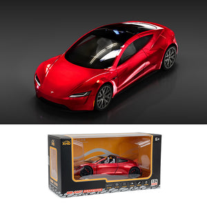 Tesla Roadster Alloy Convertible Model Diecast Toy Vehicles Tesla Model Kids Toy Gift
