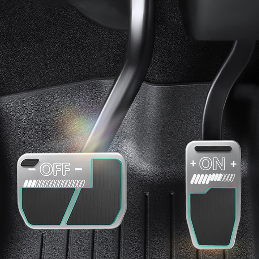 New Brake Pedal Covers Model 3 Y Non-Slip Performance Foot Silver Pedal Covers for Tesla