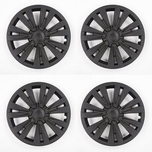 EVBASE Tesla Model Y Turbine Wheel Covers 19 inch Sport Model X Version Wheel Cap 4PCS Matte 2020-2024 Year