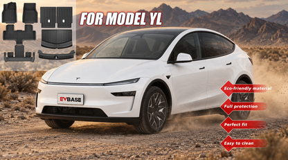 Model Y L All-Weather TPE Floor Mats & Trunk Mat Cargo Liner & Seat Back Protector & Rear Bumper Guard Set