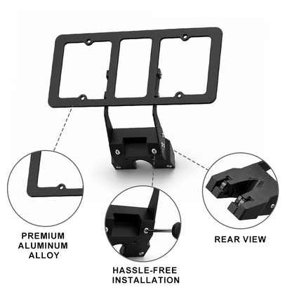 Front License Plate Frame for Rivian R2 License Plate Mount No-Drill Aluminum Holder