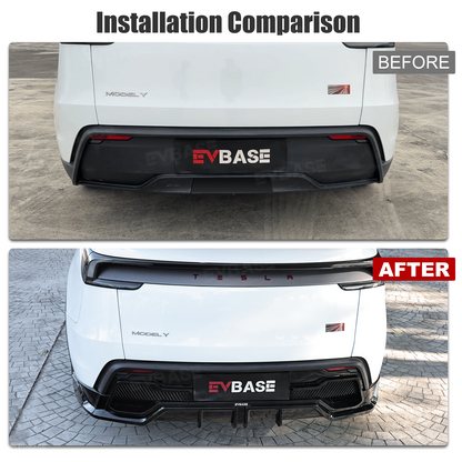 Model Y Juniper Rear Diffuser Aerodynamic Rear Bumper Diffuser Lip Extension Splitter