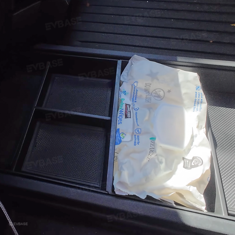 Tesla Cybertruck Armrest Organizer ABS Center Console Storage Box Tray