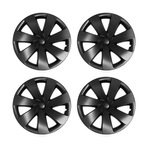 EVBASE Tesla Model Y Wheel 19-Inch Hub Cap ABS Replacement Wheel Cover Set of 4 Matte Black Tesla Accessories