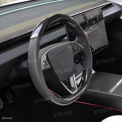 Tesla Model Y Juniper Real Carbon Fiber Upgrade Kit Full Interior Protection Cover Trim Overlay