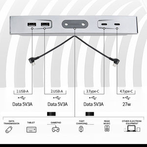 Tesla Model 3 Y USB Hub Charger Multi Port 100% Fit Center Console Adapter