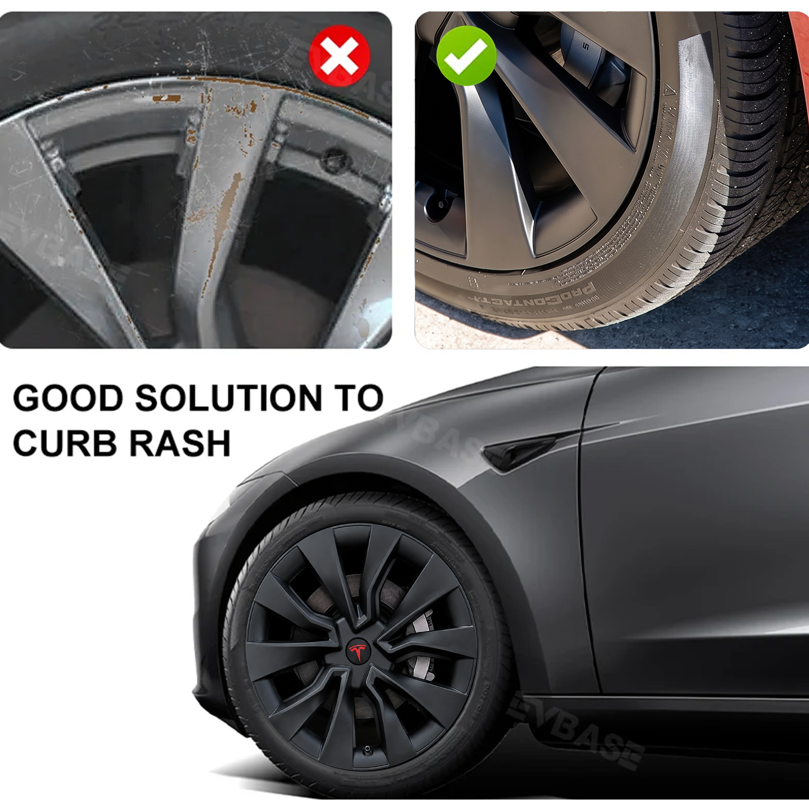 Tesla Model 3 Highland 19-Inch Wheel Covers For Nova Wheels Hub Caps Wheel Rim Protector EVBASE