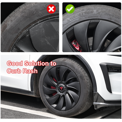 Model Y Juniper 19 inch Wheel Covers Überturbine Style Matte Hubcaps for Tesla Crossflow Wheels