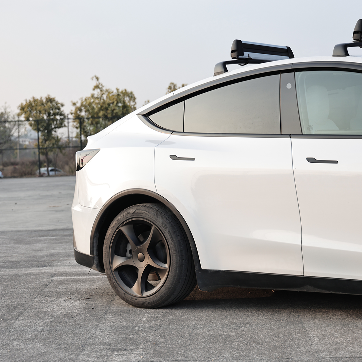 Model Y Juniper Wheel Covers for Tesla 19" Crossflow Wheels Hubcaps-3D Sculpted Design