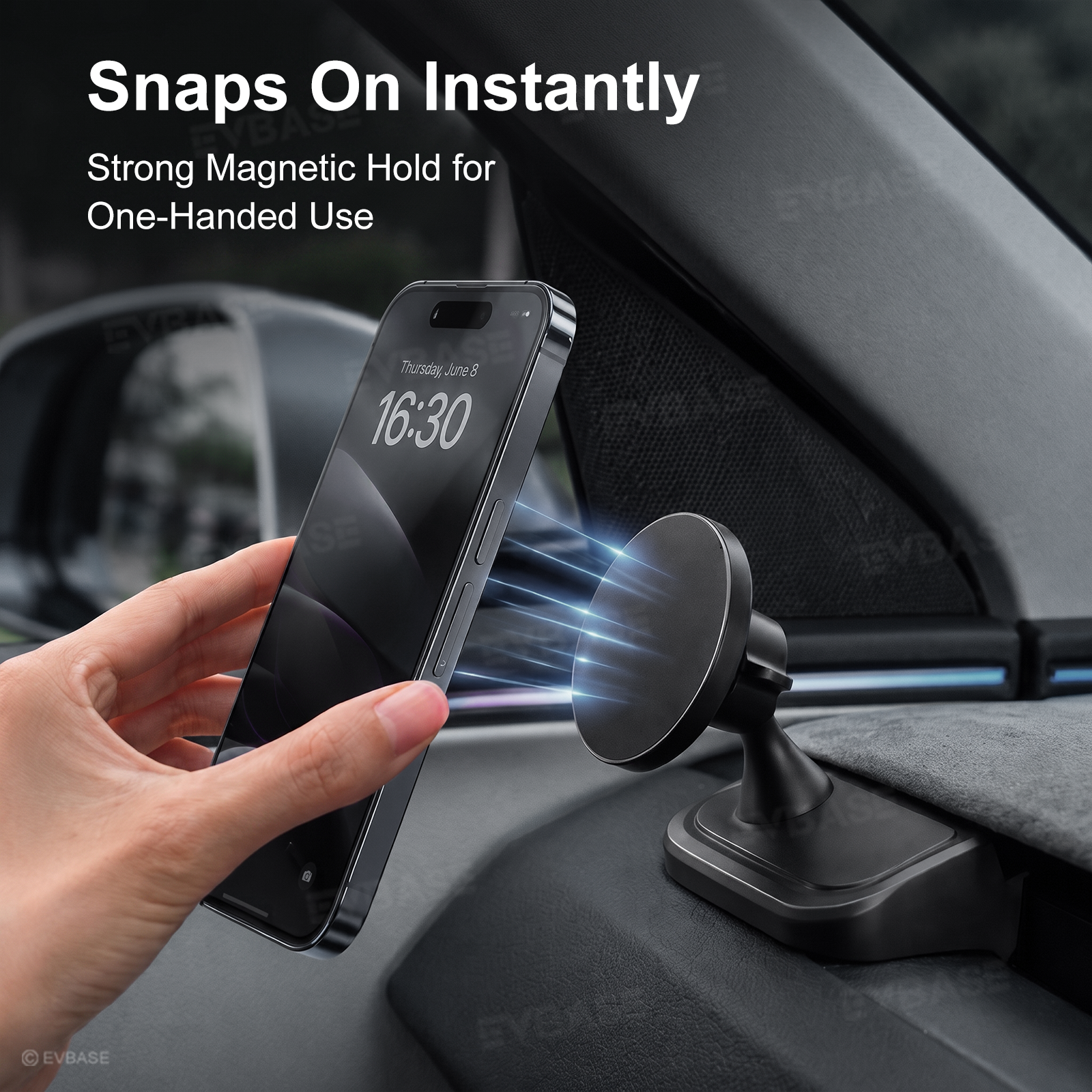 Model Y Juniper/ 3 highland Phone Mount Dashboard Side Magnetic Phone Holder