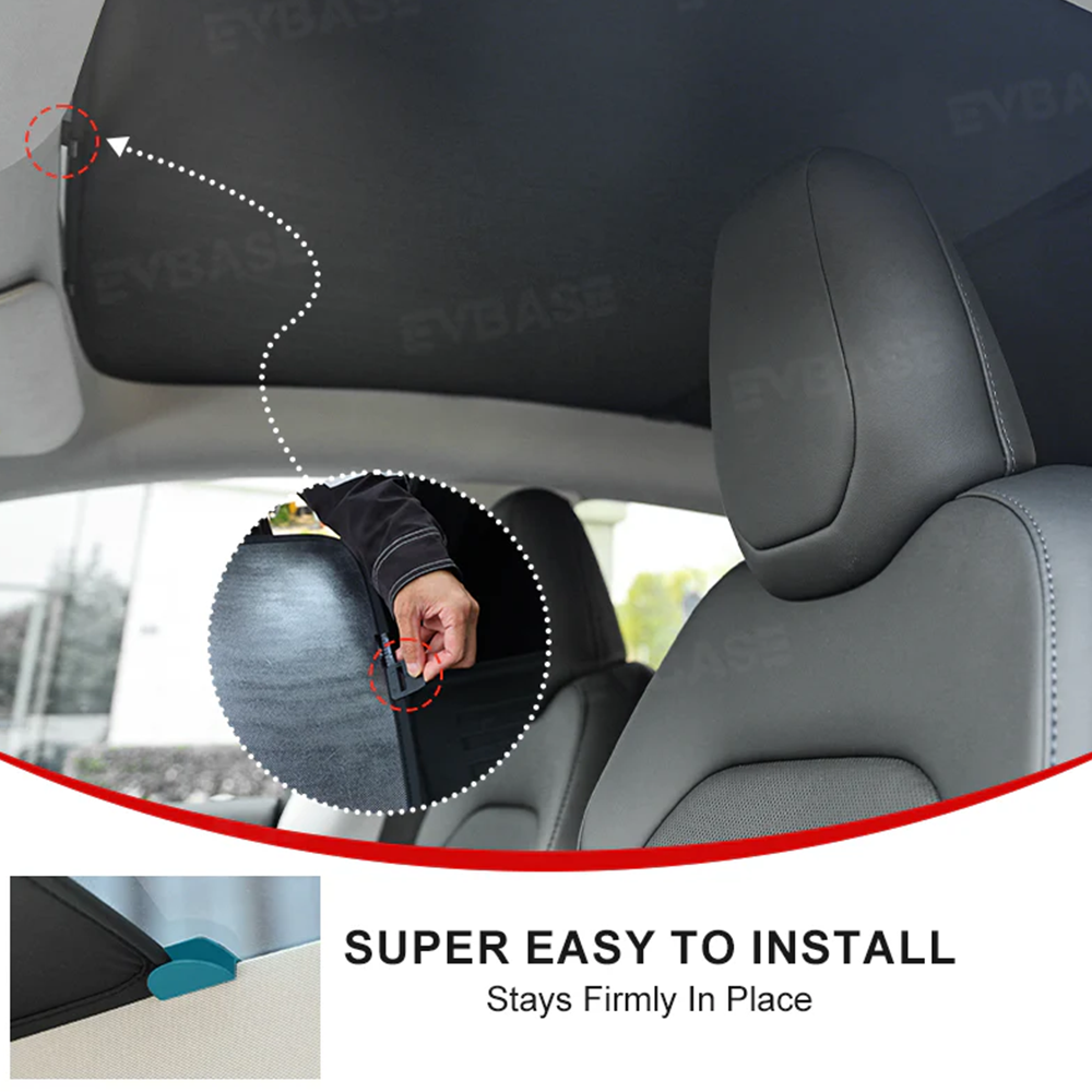 Model Y Juniper Sunshade Front & Rear Windshield Shade Side Window Sun Visor Glass Roof Sunshade Sun Protection Heat Insulation