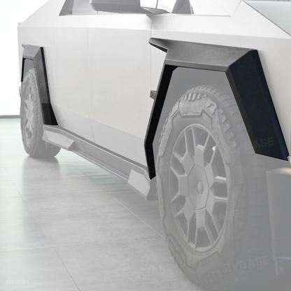 Cybertruck Body Kit Front Bumper Lip &  Fender Flares Cover & Rear Diffuser & Rear Spoiler for Tesla