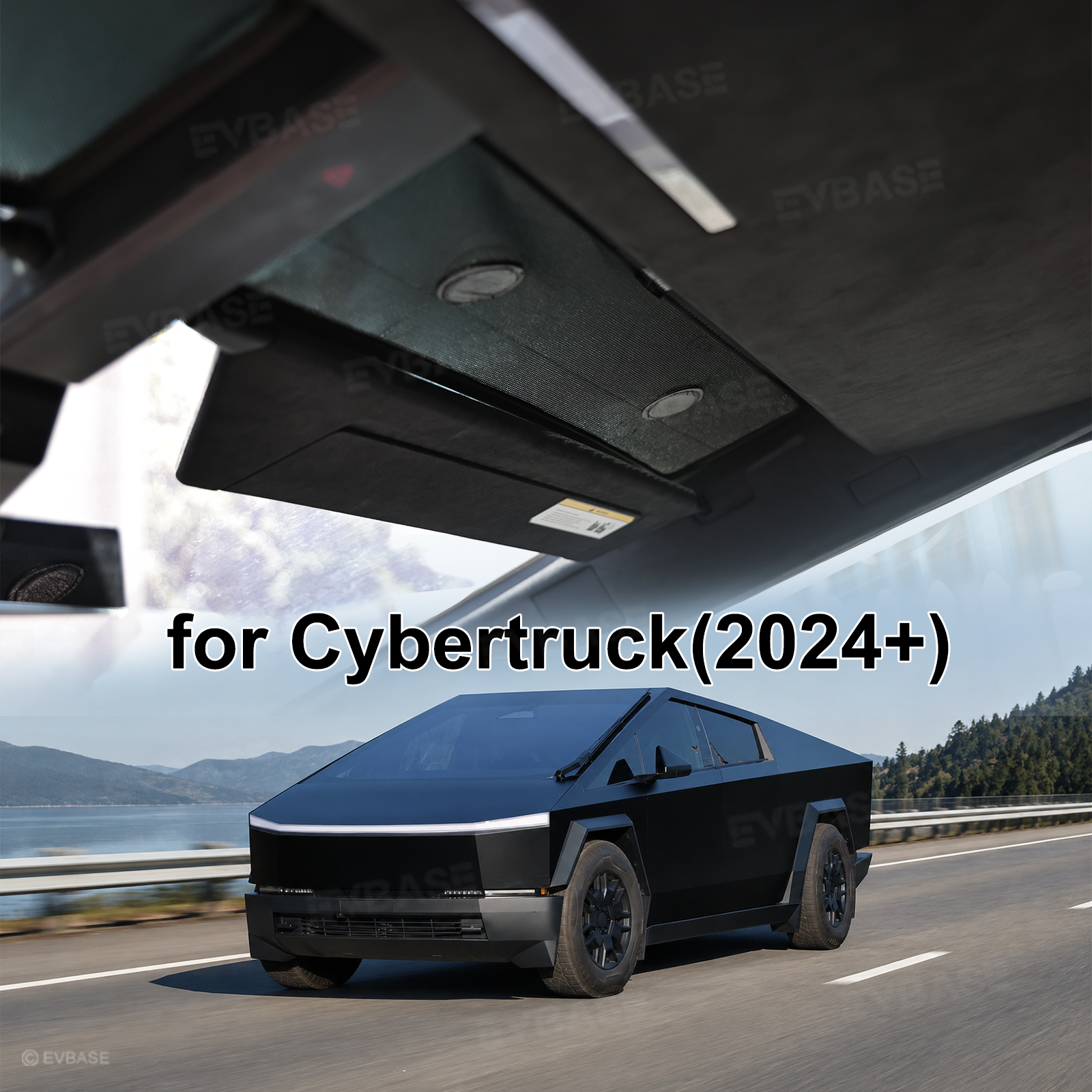 Cybertruck Upper Front Windshield Sun Shade Anti-Glare Mesh Visor