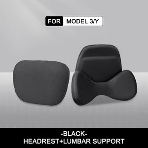 Tesla Headrest Pillow Model 3 Y Headrest Waist Support Pillow With Suede Material