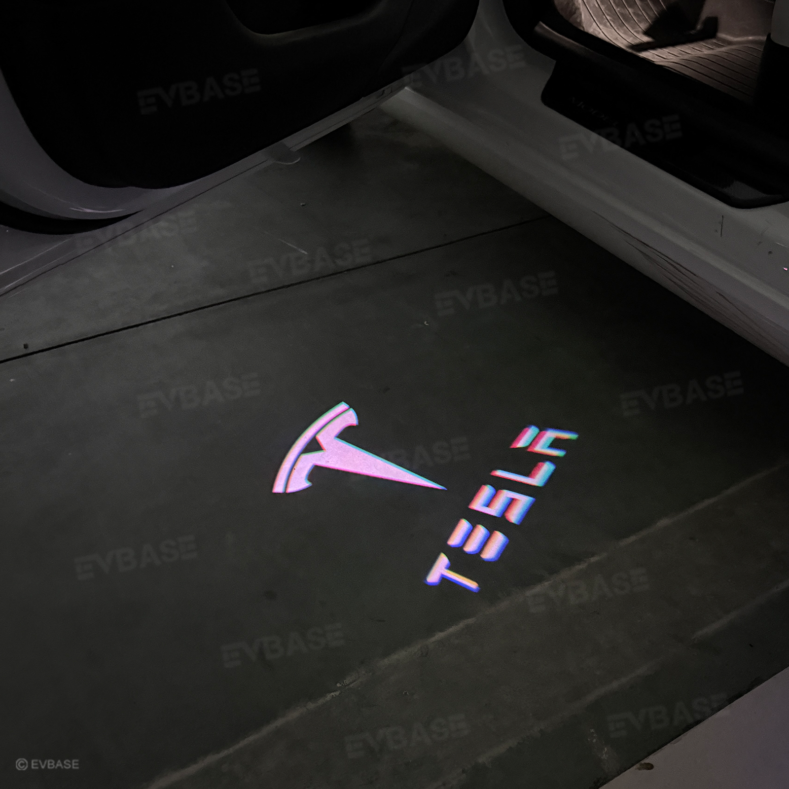 Model Y Juniper Puddle Lights 64-Color Changing Door Projection Lights with Smart APP Control for Model 3/Y/X/S