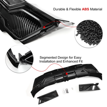Model Y L Body Kit Full Aero Front Lip & Side Skirts & Rear Diffuser for Tesla