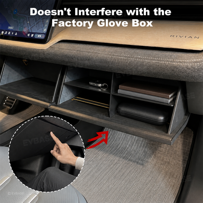 Glove Box Organizer Divider for Rivian R2 Center Console Organizer Storage Partition Insert