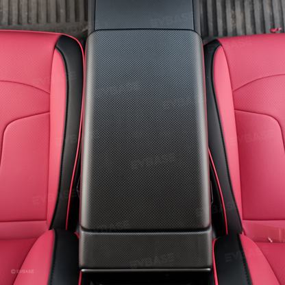 Model Y Juniper Real Carbon Fiber Interior Upgrade Full Kit Protective Overlay "Plain Weave" (Performance Look)
